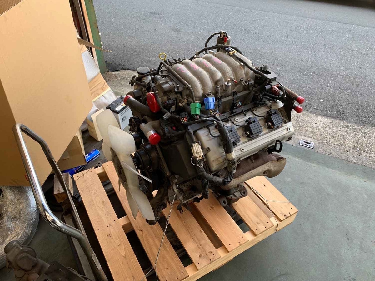 ヤフオクで買った中古の6VE1エンジン