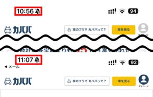 カババ申し込みに11分かかった画面