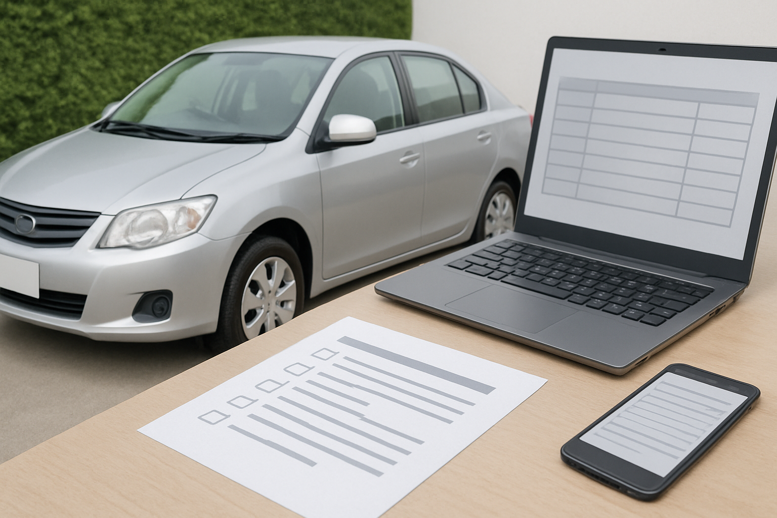 車の売却や買取相場を調べるユーザーのイメージ