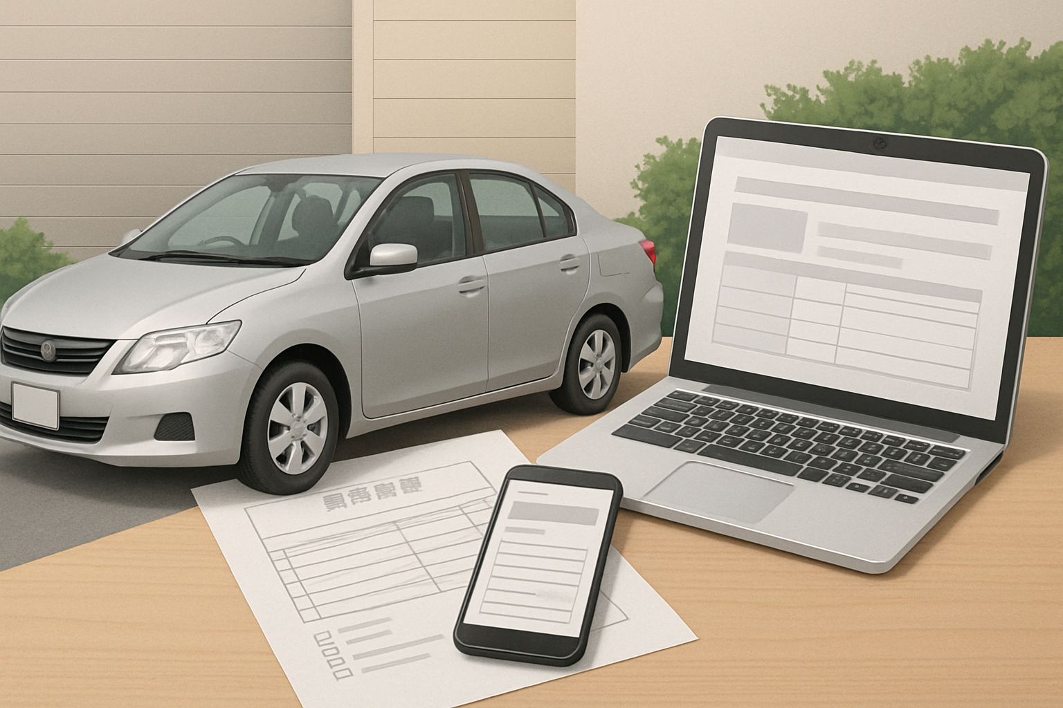 愛車を納得のいく価格で安全に売却するための全体のまとめイメージ